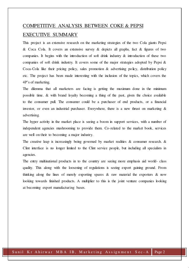 comparative financial statement analysis of pepsico and coca cola comparison of marketing strategies of pepsi and coca cola